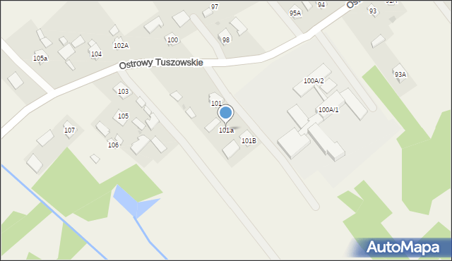 Ostrowy Tuszowskie, Ostrowy Tuszowskie, 101a, mapa Ostrowy Tuszowskie