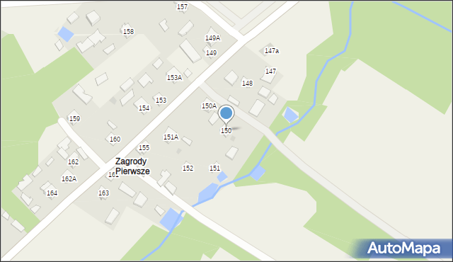 Ostrowy Tuszowskie, Ostrowy Tuszowskie, 150, mapa Ostrowy Tuszowskie