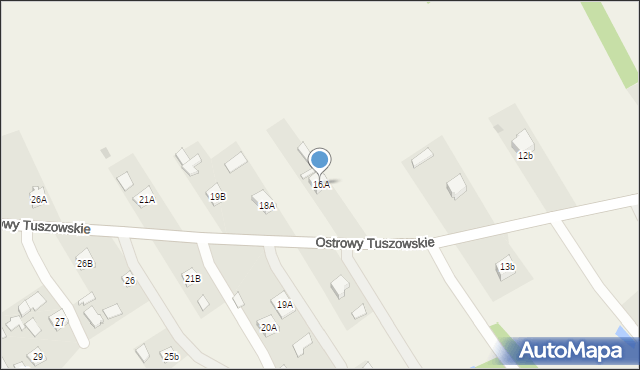 Ostrowy Tuszowskie, Ostrowy Tuszowskie, 16A, mapa Ostrowy Tuszowskie