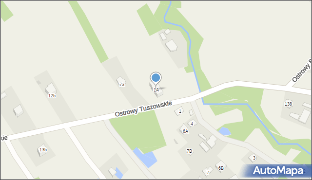 Ostrowy Tuszowskie, Ostrowy Tuszowskie, 1A, mapa Ostrowy Tuszowskie