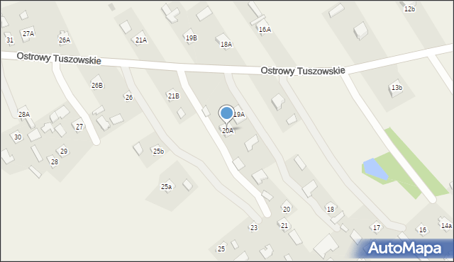 Ostrowy Tuszowskie, Ostrowy Tuszowskie, 20A, mapa Ostrowy Tuszowskie