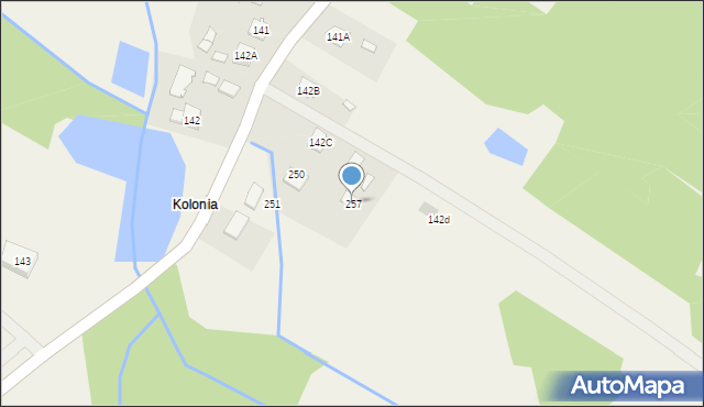 Ostrowy Tuszowskie, Ostrowy Tuszowskie, 257, mapa Ostrowy Tuszowskie