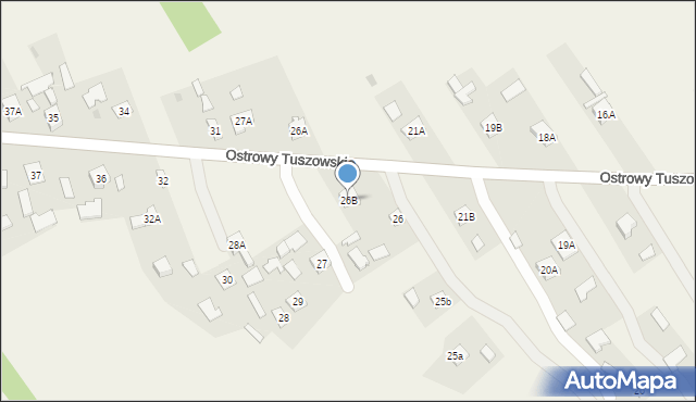 Ostrowy Tuszowskie, Ostrowy Tuszowskie, 26B, mapa Ostrowy Tuszowskie