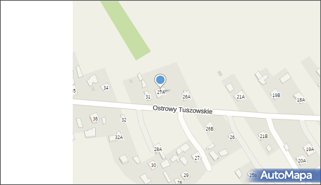 Ostrowy Tuszowskie, Ostrowy Tuszowskie, 27A, mapa Ostrowy Tuszowskie