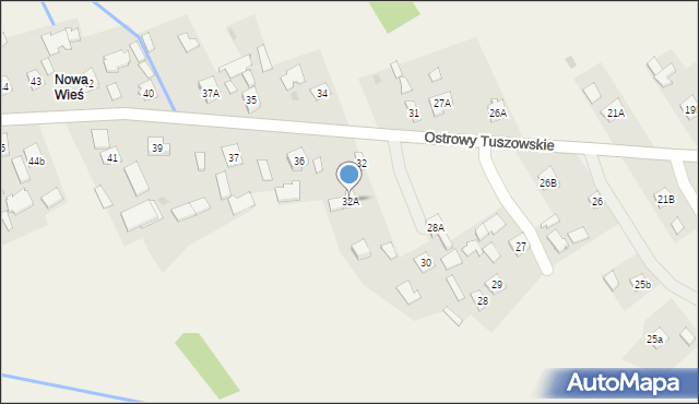 Ostrowy Tuszowskie, Ostrowy Tuszowskie, 32A, mapa Ostrowy Tuszowskie