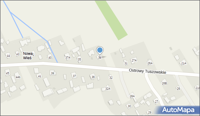 Ostrowy Tuszowskie, Ostrowy Tuszowskie, 34, mapa Ostrowy Tuszowskie