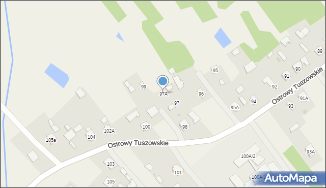 Ostrowy Tuszowskie, Ostrowy Tuszowskie, 97A, mapa Ostrowy Tuszowskie