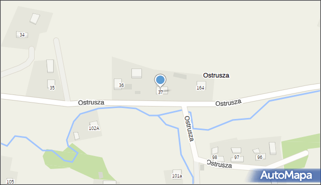 Ostrusza, Ostrusza, 37, mapa Ostrusza