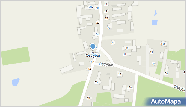 Ostrybór, Ostrybór, 28, mapa Ostrybór