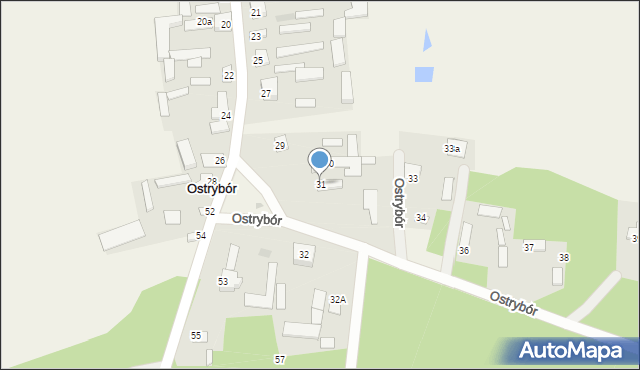 Ostrybór, Ostrybór, 31, mapa Ostrybór