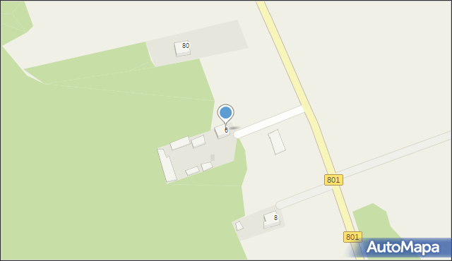 Ostrybór, Ostrybór, 6, mapa Ostrybór