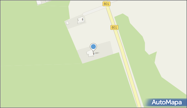 Ostrybór, Ostrybór, 9, mapa Ostrybór