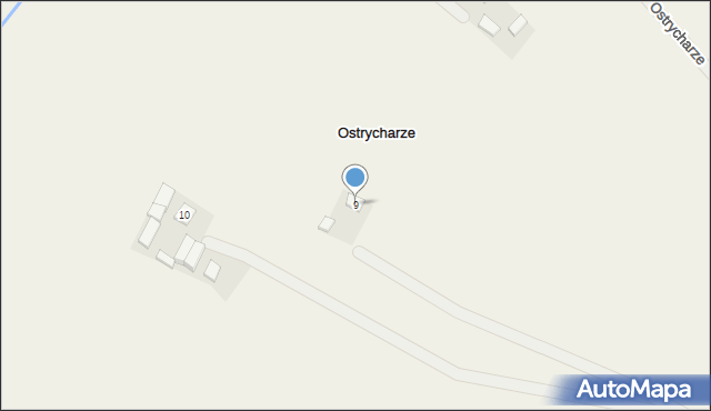 Ostrycharze, Ostrycharze, 9, mapa Ostrycharze