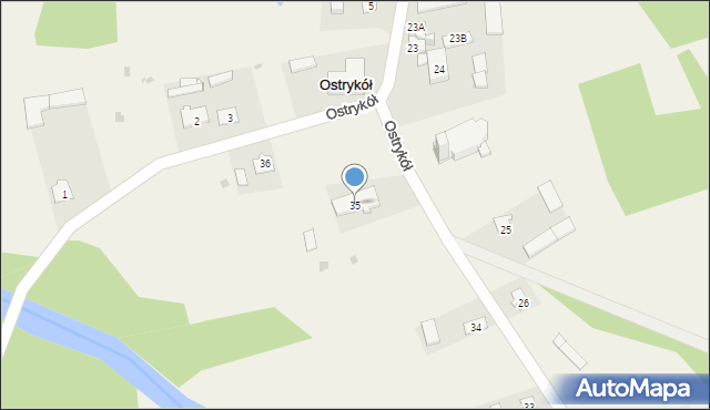 Ostrykół, Ostrykół, 35, mapa Ostrykół