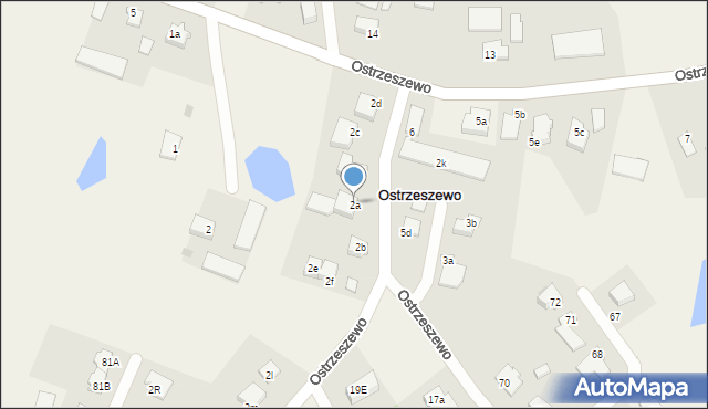 Ostrzeszewo, Ostrzeszewo, 2a, mapa Ostrzeszewo