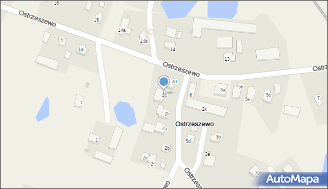 Ostrzeszewo, Ostrzeszewo, 2c, mapa Ostrzeszewo