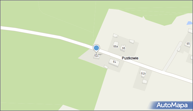 Ostrzeszów-Pustkowie, Ostrzeszów-Pustkowie, 61c, mapa Ostrzeszów-Pustkowie