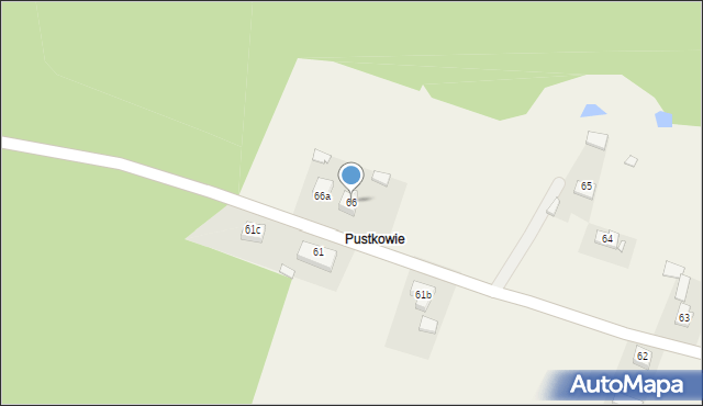 Ostrzeszów-Pustkowie, Ostrzeszów-Pustkowie, 66, mapa Ostrzeszów-Pustkowie