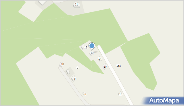 Ostrzyce, Osiedle Nad Trzebnem, 13, mapa Ostrzyce