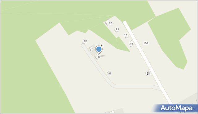 Ostrzyce, Osiedle Nad Trzebnem, 8, mapa Ostrzyce