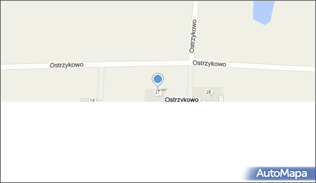 Ostrzykowo, Ostrzykowo, 17, mapa Ostrzykowo