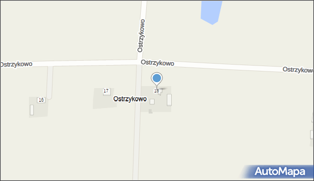Ostrzykowo, Ostrzykowo, 18, mapa Ostrzykowo