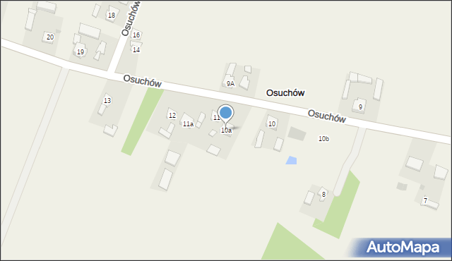 Osuchów, Osuchów, 10a, mapa Osuchów