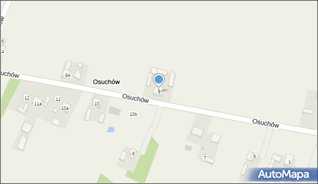 Osuchów, Osuchów, 9, mapa Osuchów