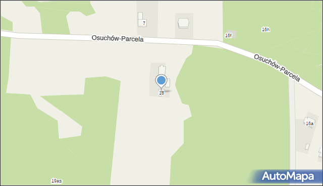 Osuchów, Osuchów-Parcela, 18, mapa Osuchów