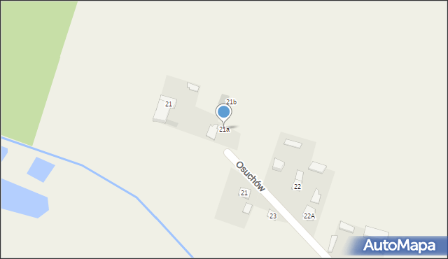 Osuchów, Osuchów-Parcela, 21a, mapa Osuchów