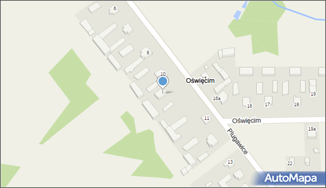 Oświęcim, Oświęcim, 11, mapa Oświęcimia