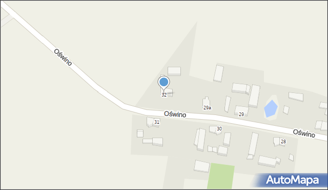 Oświno, Oświno, 32, mapa Oświno