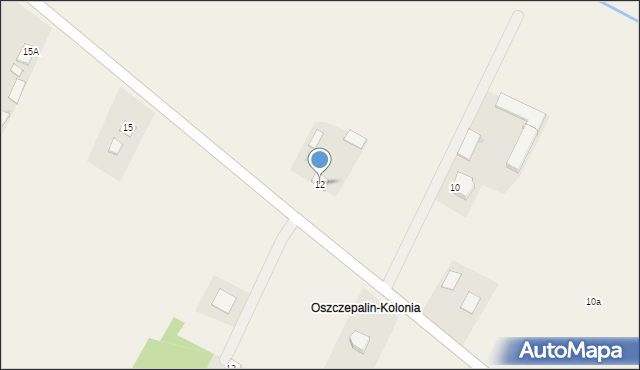 Oszczepalin Drugi, Oszczepalin Drugi, 12, mapa Oszczepalin Drugi