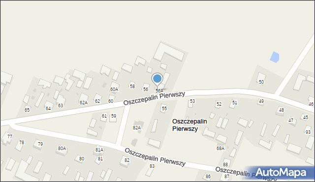 Oszczepalin Pierwszy, Oszczepalin Pierwszy, 32A, mapa Oszczepalin Pierwszy