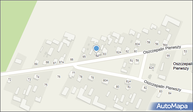 Oszczepalin Pierwszy, Oszczepalin Pierwszy, 39, mapa Oszczepalin Pierwszy