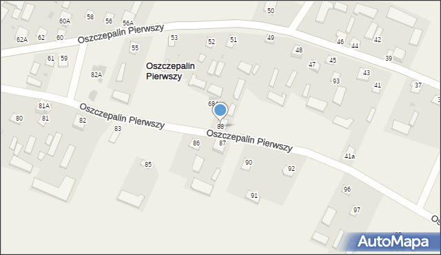 Oszczepalin Pierwszy, Oszczepalin Pierwszy, 57, mapa Oszczepalin Pierwszy