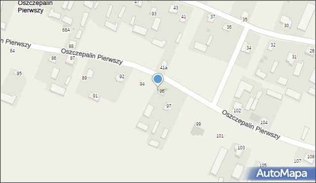 Oszczepalin Pierwszy, Oszczepalin Pierwszy, 59A, mapa Oszczepalin Pierwszy