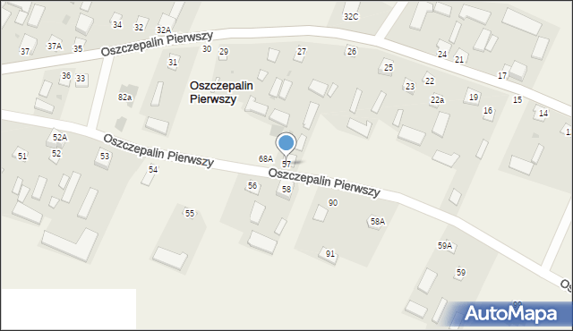 Oszczepalin Pierwszy, Oszczepalin Pierwszy, 88, mapa Oszczepalin Pierwszy