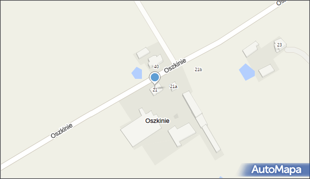 Oszkinie, Oszkinie, 21, mapa Oszkinie