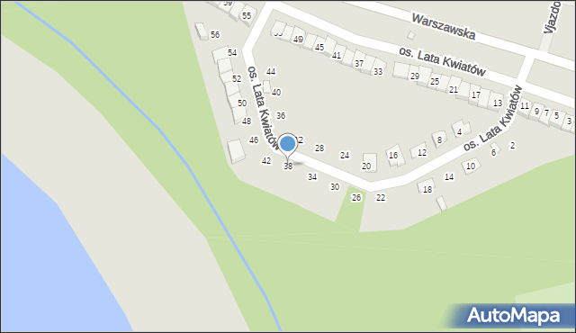 Otmuchów, Osiedle Lata Kwiatów, 38, mapa Otmuchów