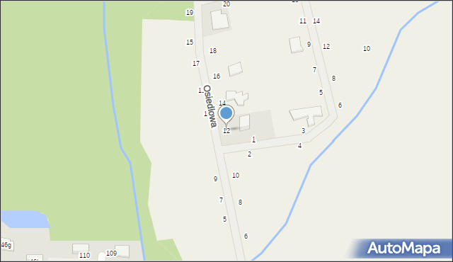 Ozorowice, Osiedlowa, 12, mapa Ozorowice