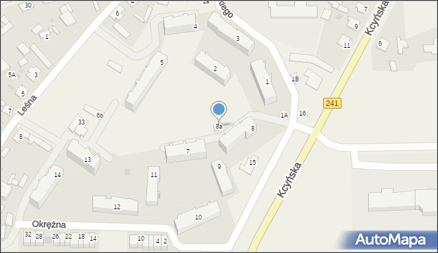 Paterek, Osiedle Króla Jana III Sobieskiego, 8a, mapa Paterek