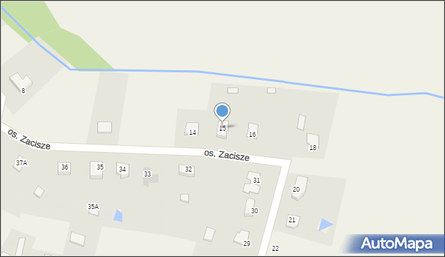 Piaskowo, Osiedle Zacisze, 15, mapa Piaskowo