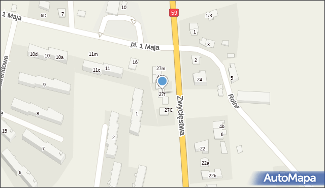 Piecki, Osiedle Lawendowe, 27f, mapa Piecki
