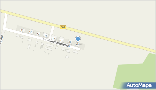 Podemszczyzna, Osiedle Podemszczyzna, 8, mapa Podemszczyzna