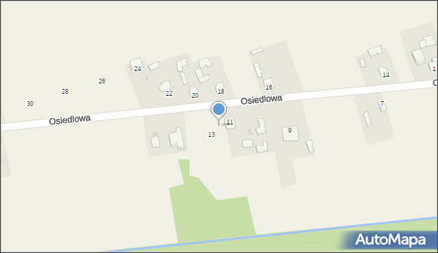 Policzna, Osiedlowa, 11b, mapa Policzna