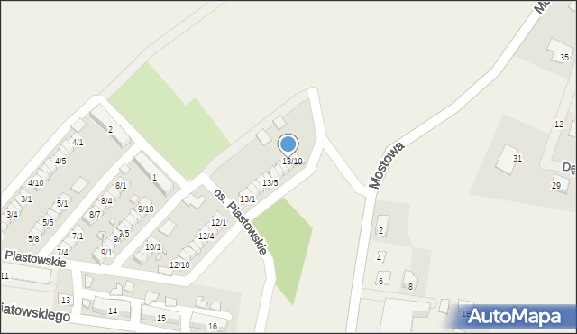 Porajów, Osiedle Piastowskie, 13/9, mapa Porajów