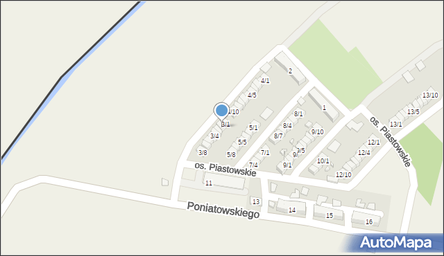 Porajów, Osiedle Piastowskie, 3/2, mapa Porajów