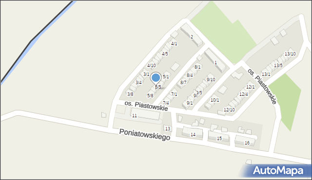 Porajów, Osiedle Piastowskie, 5/6, mapa Porajów