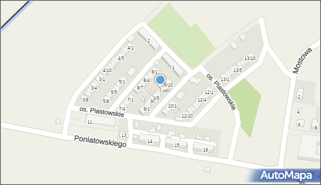 Porajów, Osiedle Piastowskie, 9/7, mapa Porajów